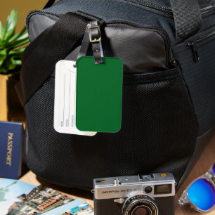 Forest Green Single-Sided Headband with Card Slot Luggage Tag