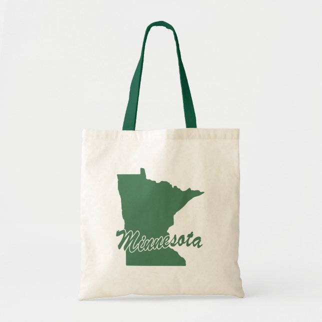 Forest Green State Minnesota Tote Bag (Front)