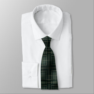 Forest Green Tartan Plaid Tie
