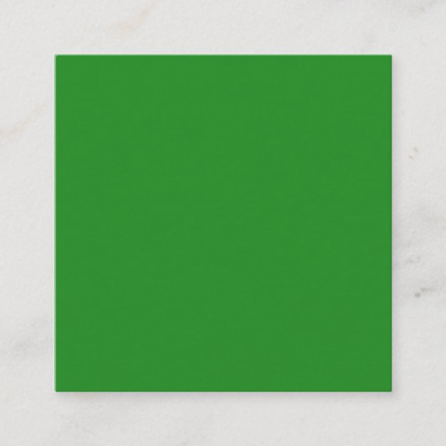 Forest Green & White Business Card – Customisable (Front)