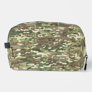Forest Green Woodland Camouflage Pattern Dopp Kit