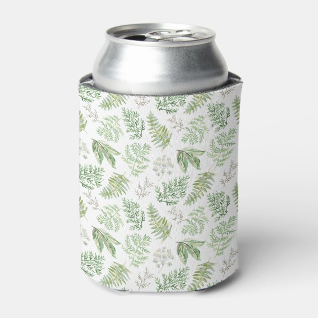 Forest Greenery Pattern Can Cooler (Can Front)