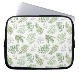 Forest Greenery Pattern Laptop Sleeve