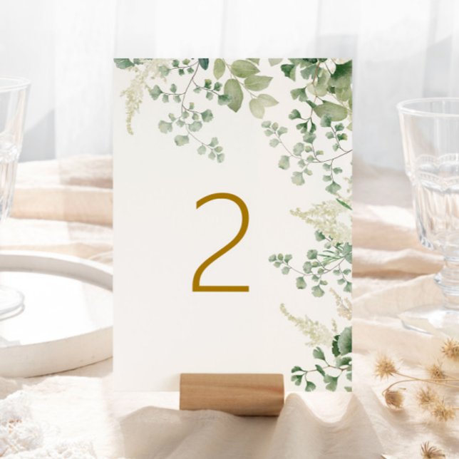 Forest Greenery Table 2 Wedding Table Number (Creator Uploaded)