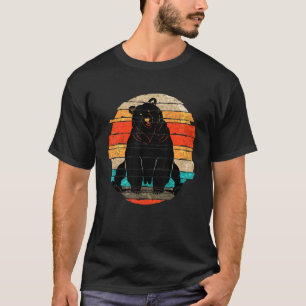 Forest Grizzly Bear  Wildlife Nature Animal Retro  T-Shirt