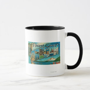 Forest Grove, Oregon - Large Letter Scenes Mug