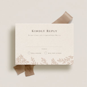 Forest Grove Wedding RSVP Invitation