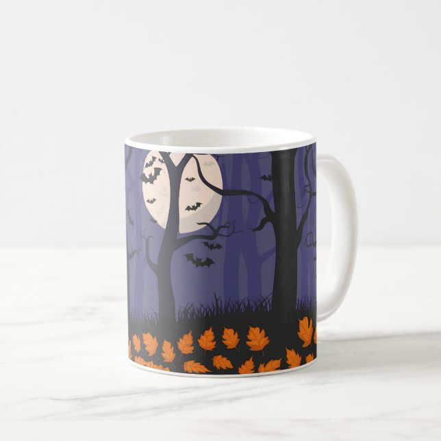 Forest Halloween Coffee Mug (Front Right)