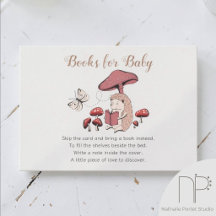 Forest Hedgehog Book Request Enclosure Card