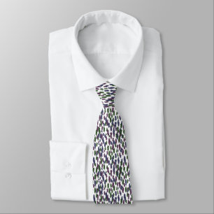 Forest Hill Paint Dabs on White Tie
