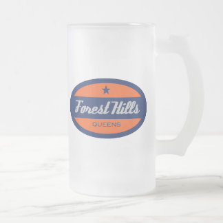 Forest Hills Frosted Glass Beer Mug
