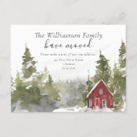 Forest Home Change of Address Postcard