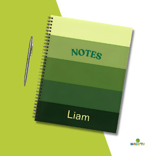 Forest Hues Personalised Spiral Notebook