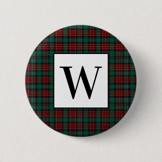 Forest Hunter Tartan 6 Cm Round Badge