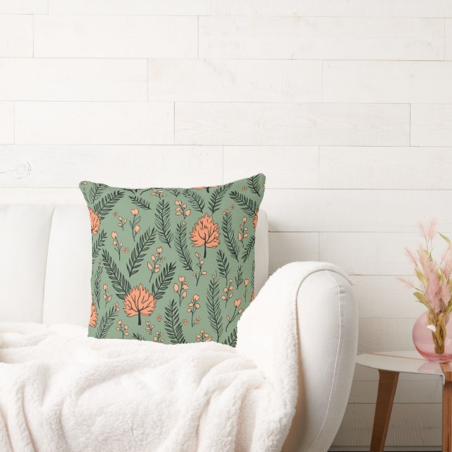 "Forest image pattern design pillow" Cushion (Couch)
