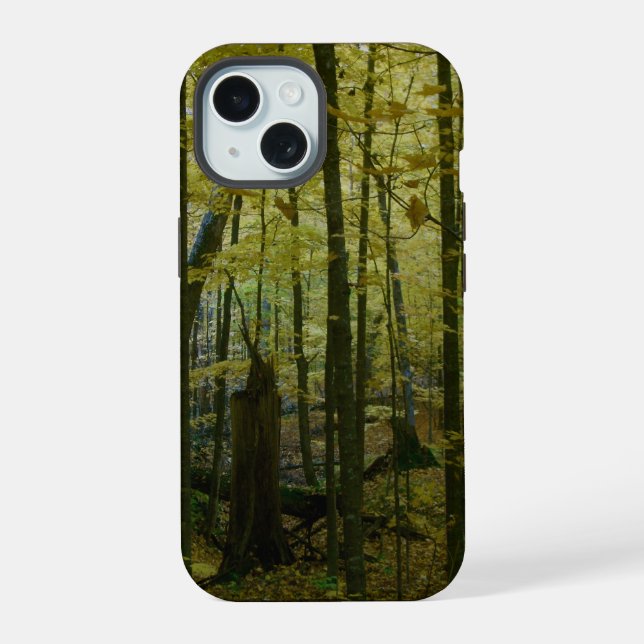 Forest in Fall's Change iPhone 15 Case (Back)