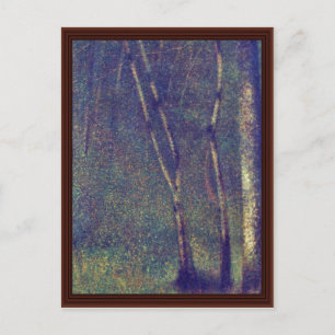 Forest In Pontaubert By Seurat Georges Postcard