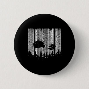 Forest In Stripes Forest Environmental Protection 6 Cm Round Badge