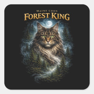 Forest King Square Sticker