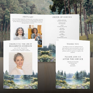 Forest Lake Funeral Memorial Order Of Service Programme