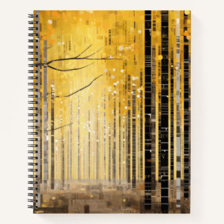 Forest Landscape Art Decor Paint Mosaic Notebook