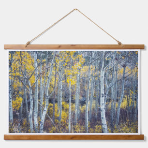Forest Landscape in Golden Autumn Foliage Hanging Tapestry