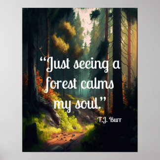 Forest Landscape Poster
