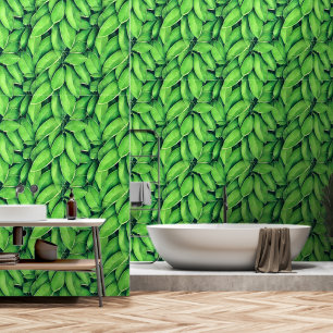 Forest leaf tree pattern woodland foliage seamless wallpaper