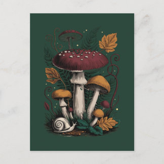 Forest Life Illustration Postcard