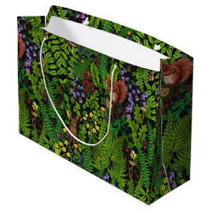 Forest life large gift bag