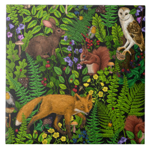 Forest life tile