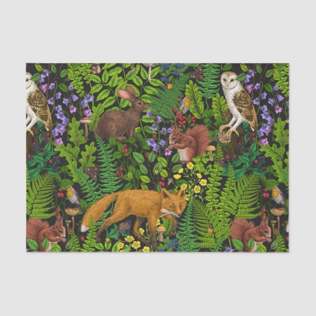 Forest life tissue paper (Front)