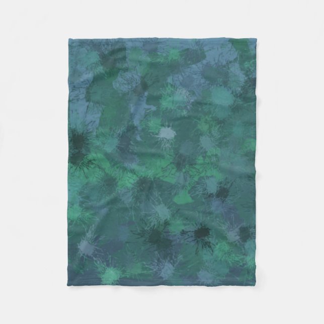 Forest Light Fleece Blanket (Front)