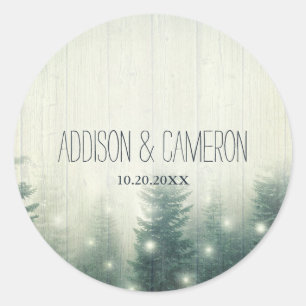 Forest Lights Rustic Envelope Seal