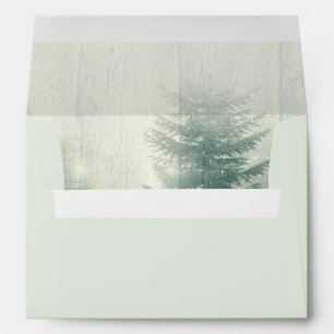 Forest Lights   Rustic Wedding Envelopes