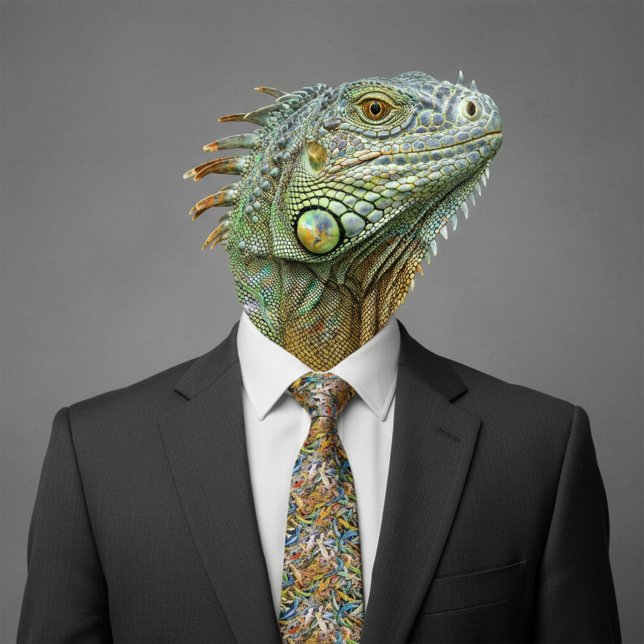 forest lizard clump tie (Creator Uploaded)