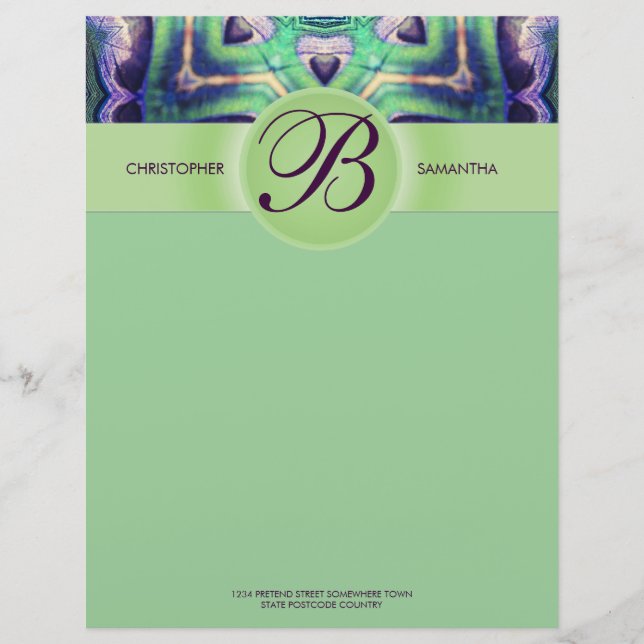 Forest Magic Love Seeds Monogram Letterhead (Front)
