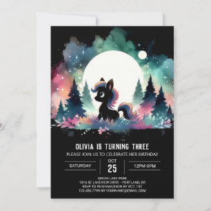 Forest Majestic Horse Birthday Invitation