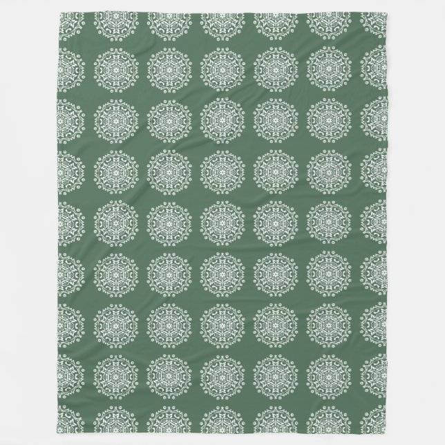 |Forest Mandala Fleece Blanket (Front)