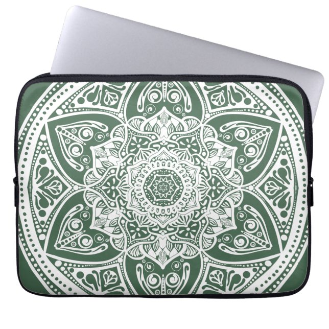 Forest Mandala Laptop Sleeve (Front)