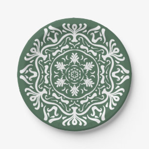 Forest Mandala Paper Plate