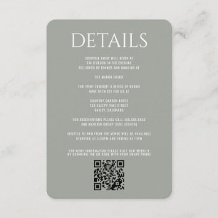 Forest Meadow Wedding Enclosure Card