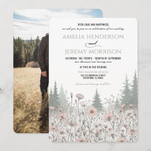 Forest Meadow Wedding Invitation