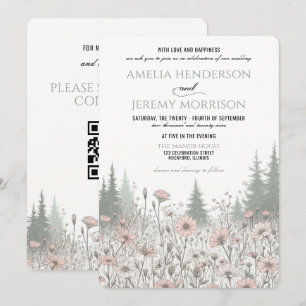 Forest Meadow Wedding Invitation