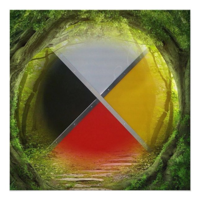 Forest Medicine Wheel Photo Enlargement (Front)