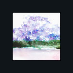 Forest Meditation | Canvas Print<br><div class="desc">Our Forest Meditation Collection features beautiful pastel colour palette abstract acrylic of a forest water reflection. This collection has many custom items from wedding invitation suite to home decor and personal items. Check our store for more matching items. Contact me through my store for custom orders.</div>