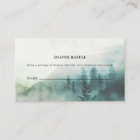 Forest Mist Adventure Mountains Diaper Raffle