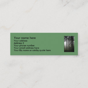 "FOREST MIST" Nature Photo Profile cards