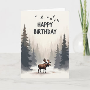 Forest Monarch Birthday Card