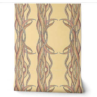 *'Forest Moon' (Beige) Wallpaper